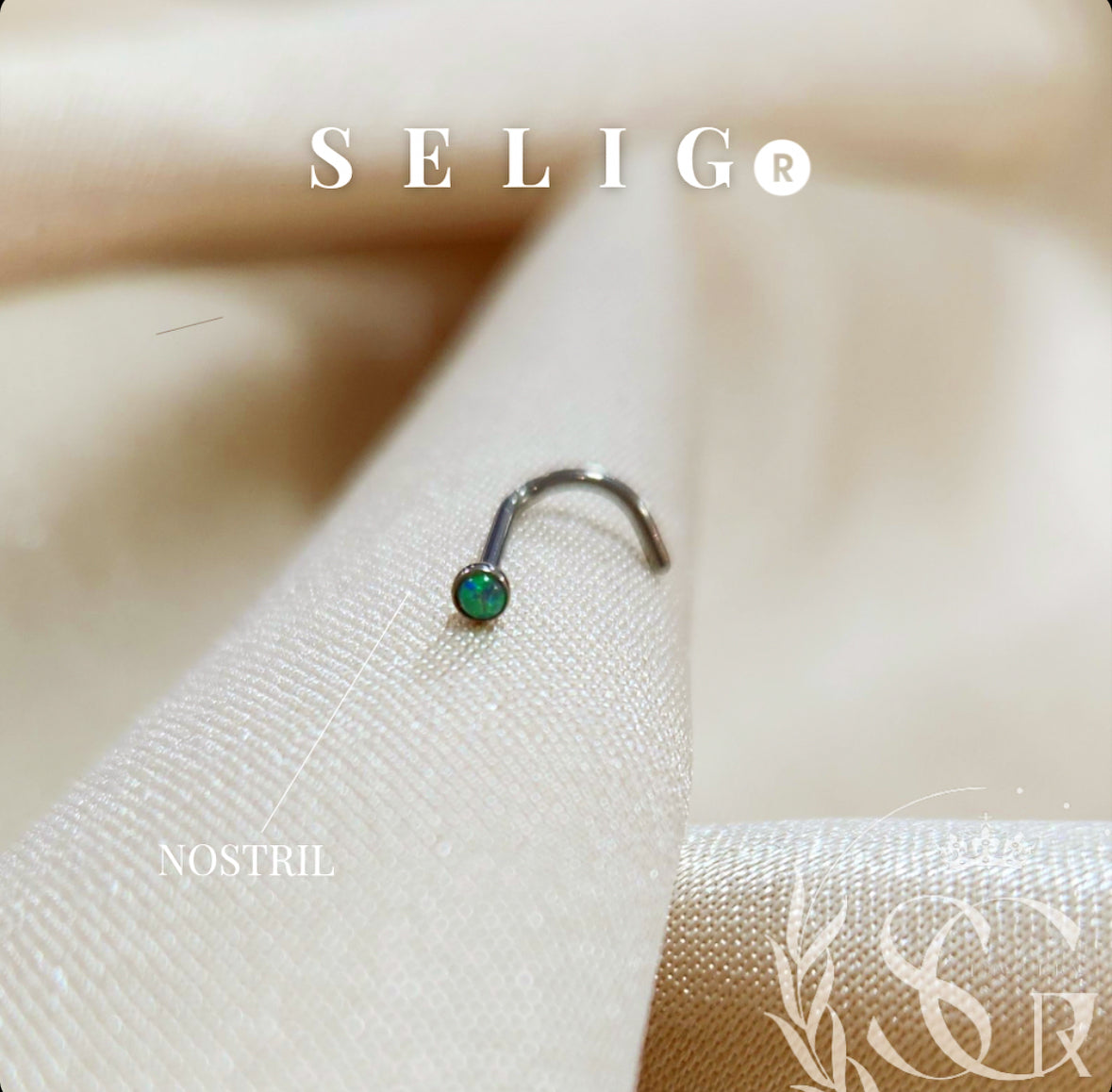 Nostril ópalo verde