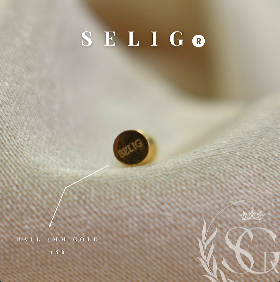 BOLA 3MM GOLD 18K
