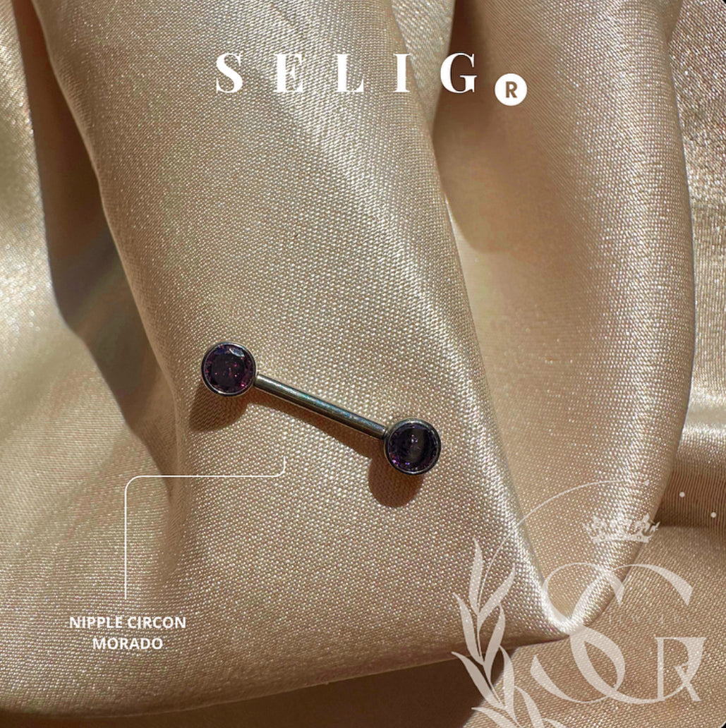 Nipple circon morado