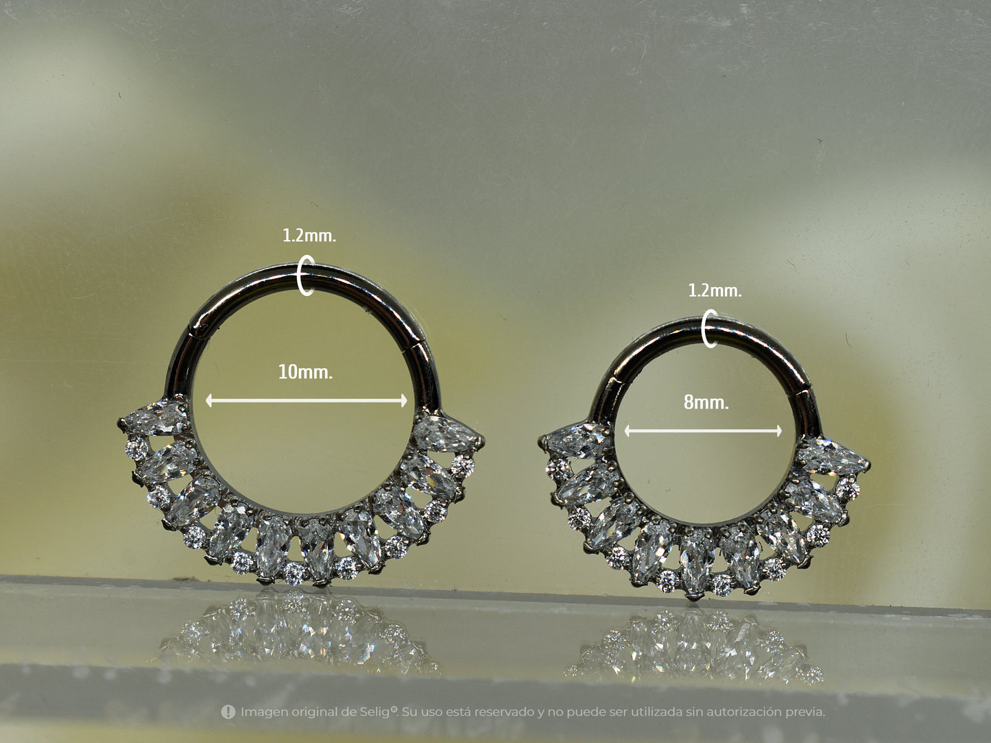 Piercing Cadis white - Septum / Daith
