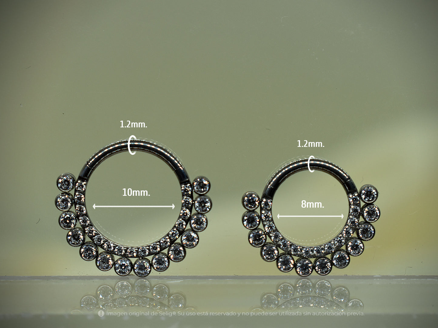 Piercing Cia white - Septum/Daith