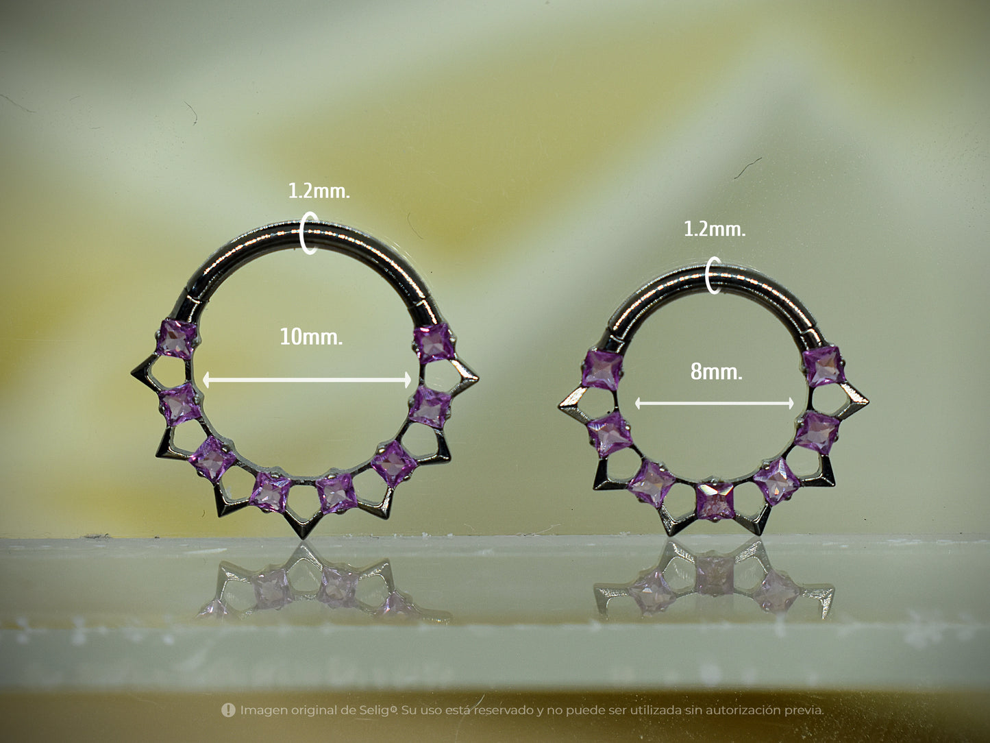 Piercing Hira Fucsia - Septum/Daith