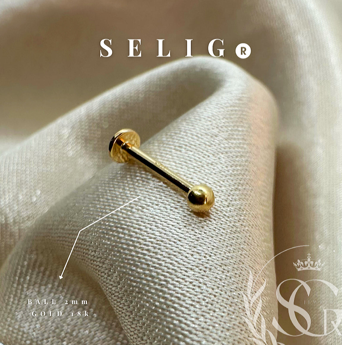 BALL 2MM GOLD 18K