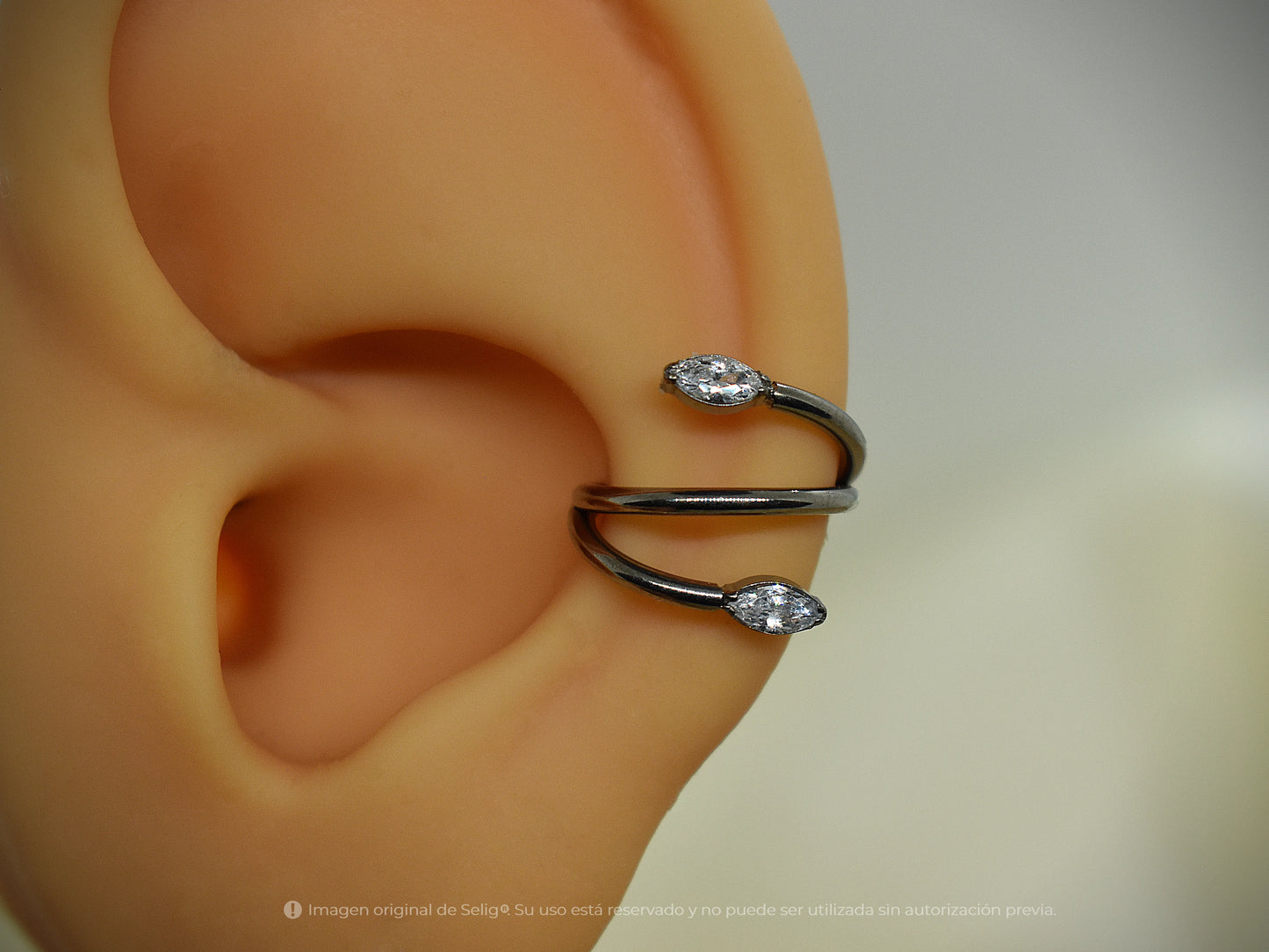 Argolla SerpienteLum - Conch/Helix