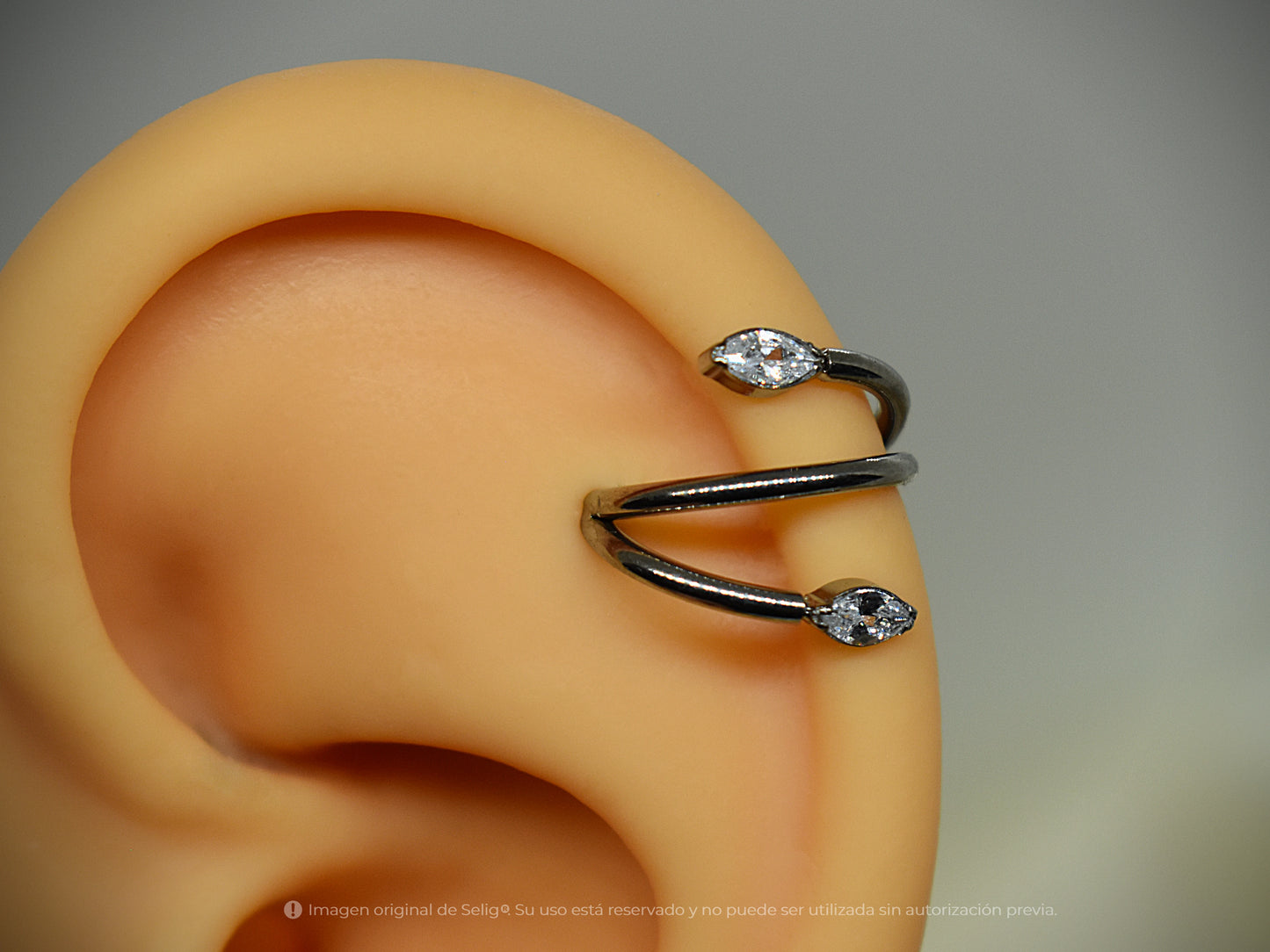 Argolla SerpienteLum - Conch/Helix