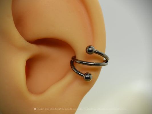Argolla Torsión B1 - Conch/Helix