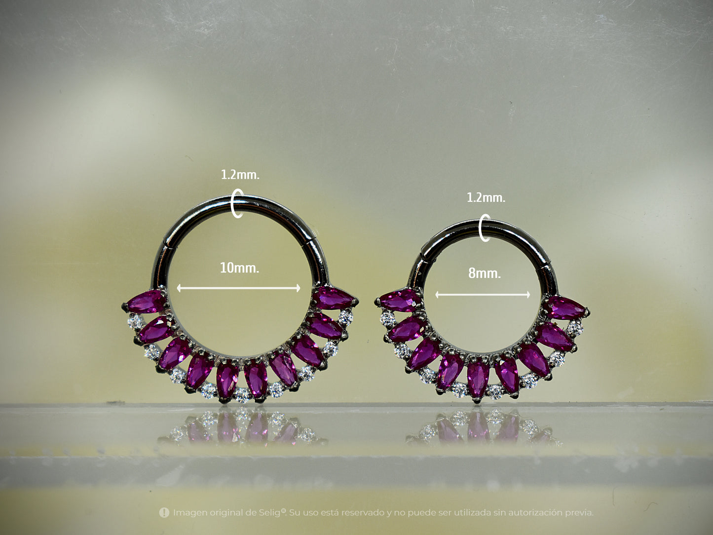 Piercing Cadis Fucsia - Septum / Daith