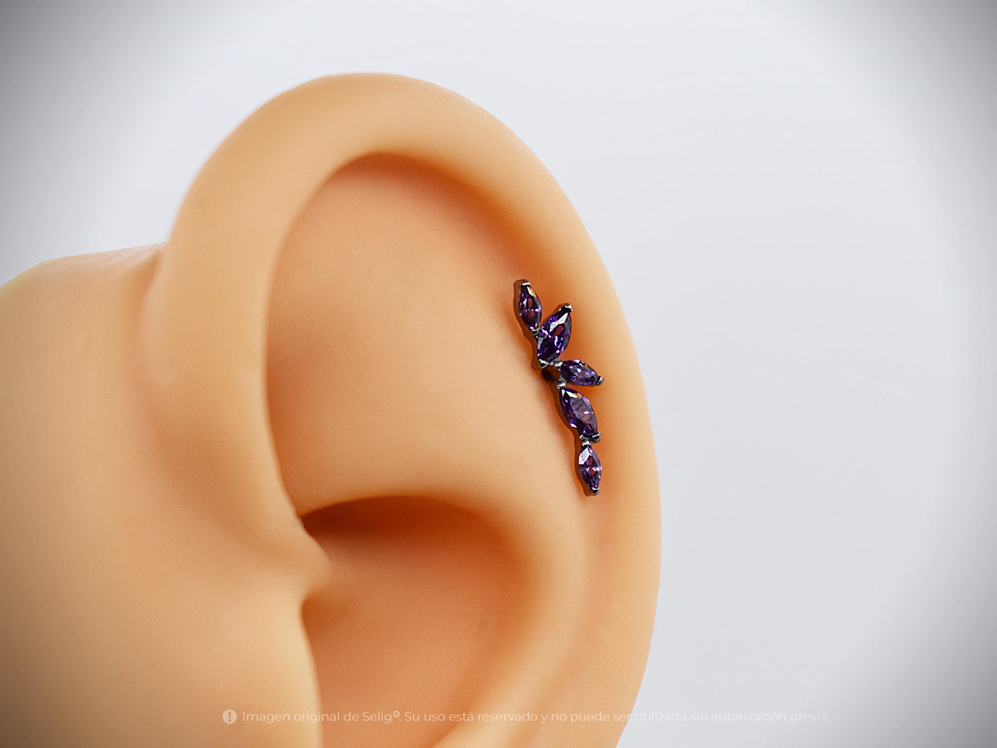 Piercing Geo Morado - Helix/Up