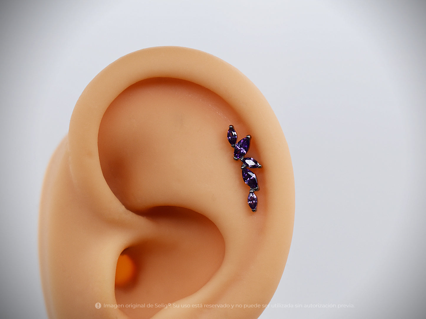 Piercing Geo Morado - Helix/Up