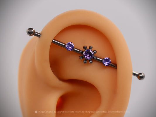 Industrial Purple Dots