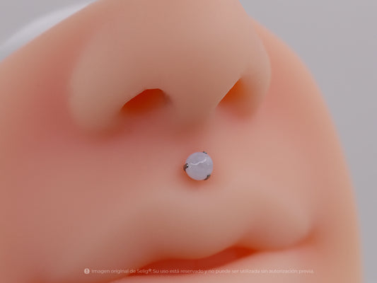 Piercing White stone - Medusa