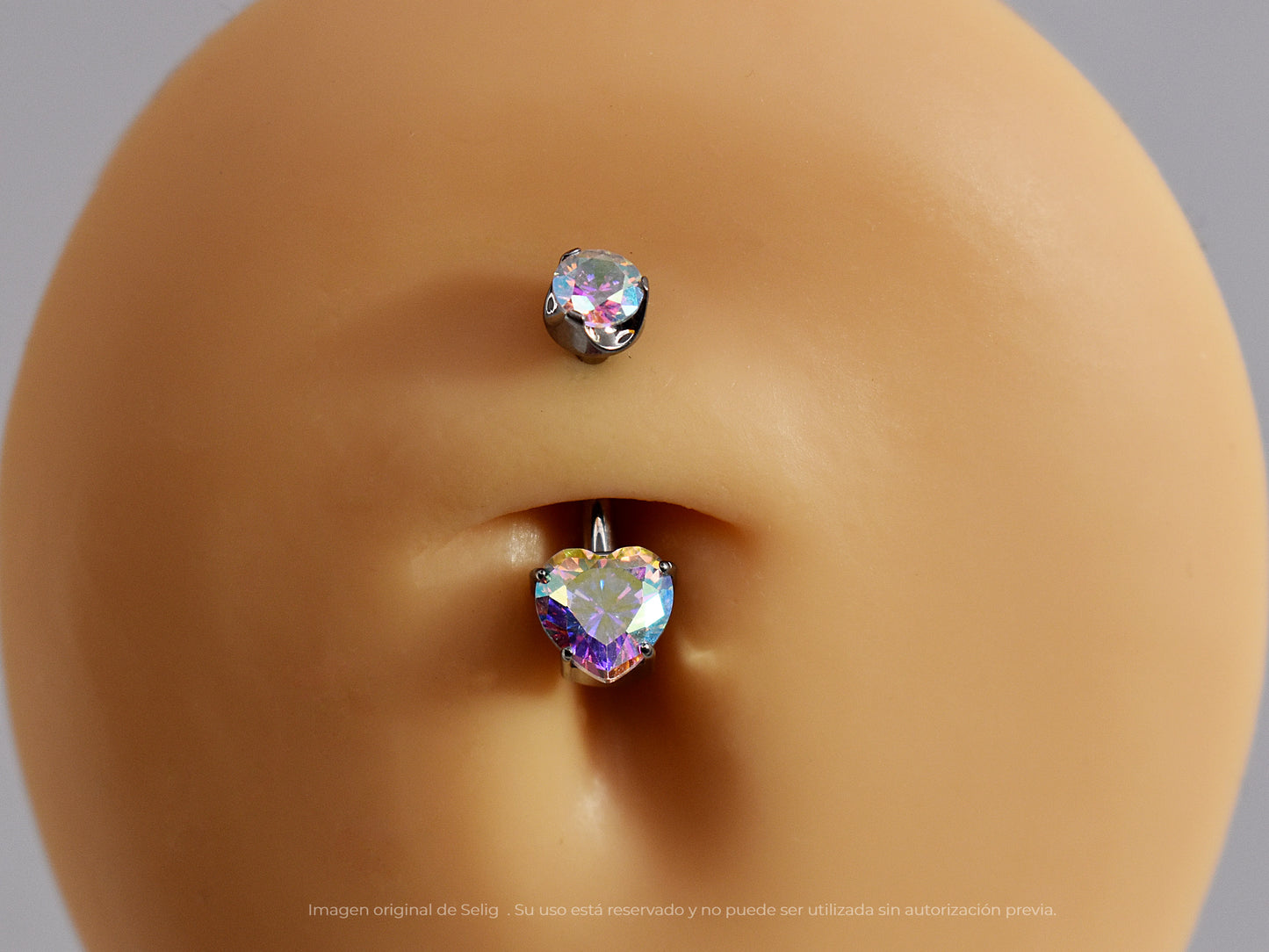 Navel Corazón Multicolor C8