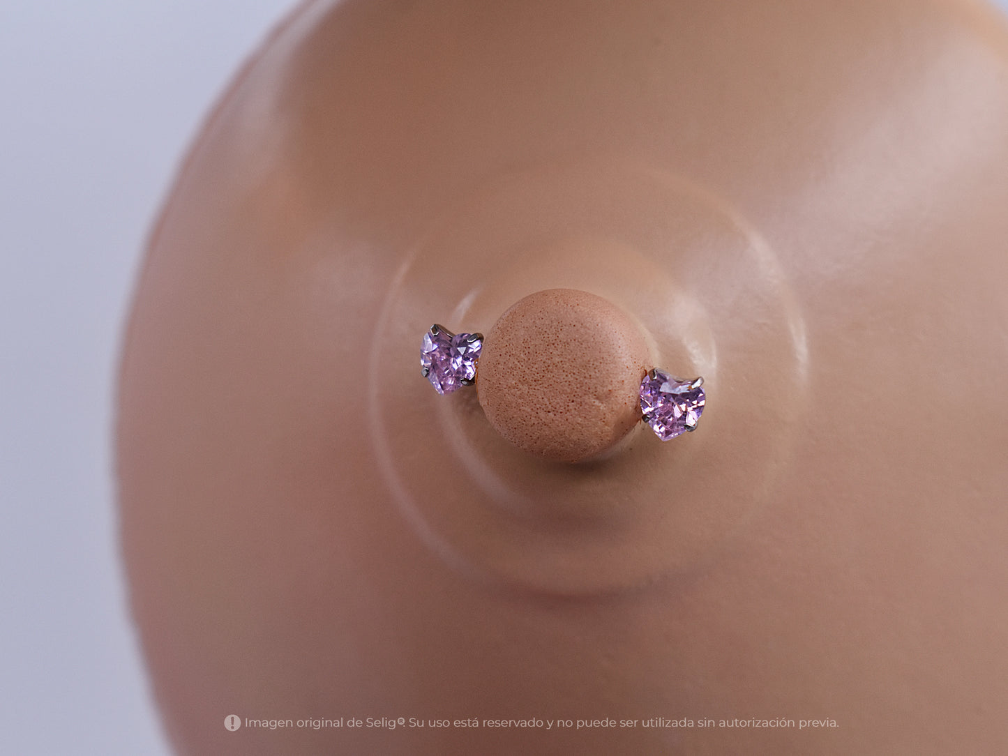 Nipples Crystal Heart II Rosado