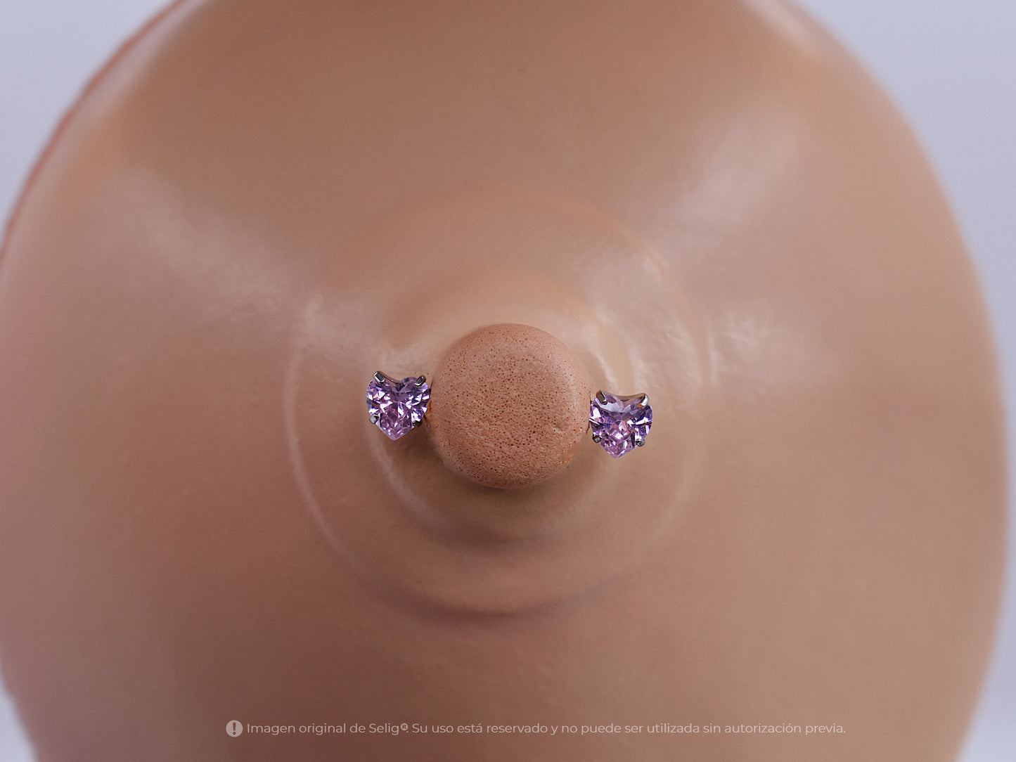 Nipples Crystal Heart II Rosado