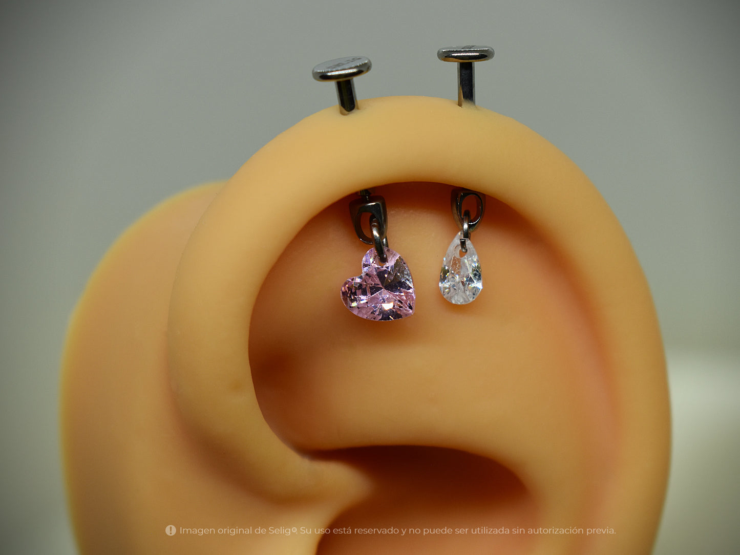 Piercing HeartB - Vertical Helix