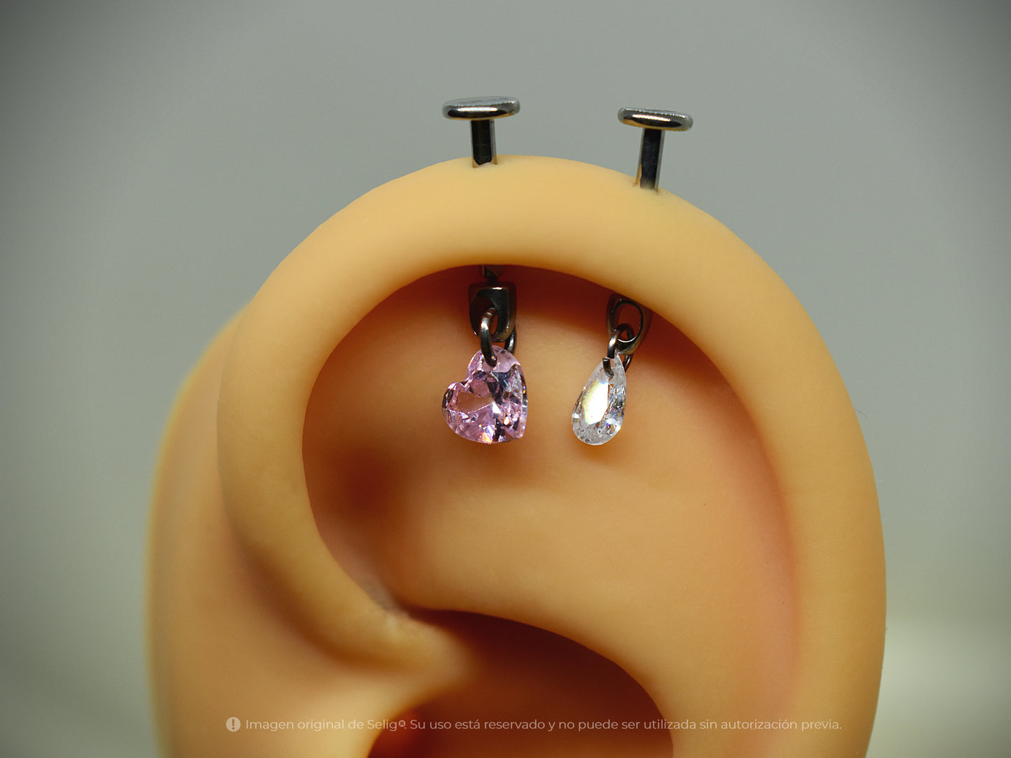 Piercing HeartB - Vertical Helix