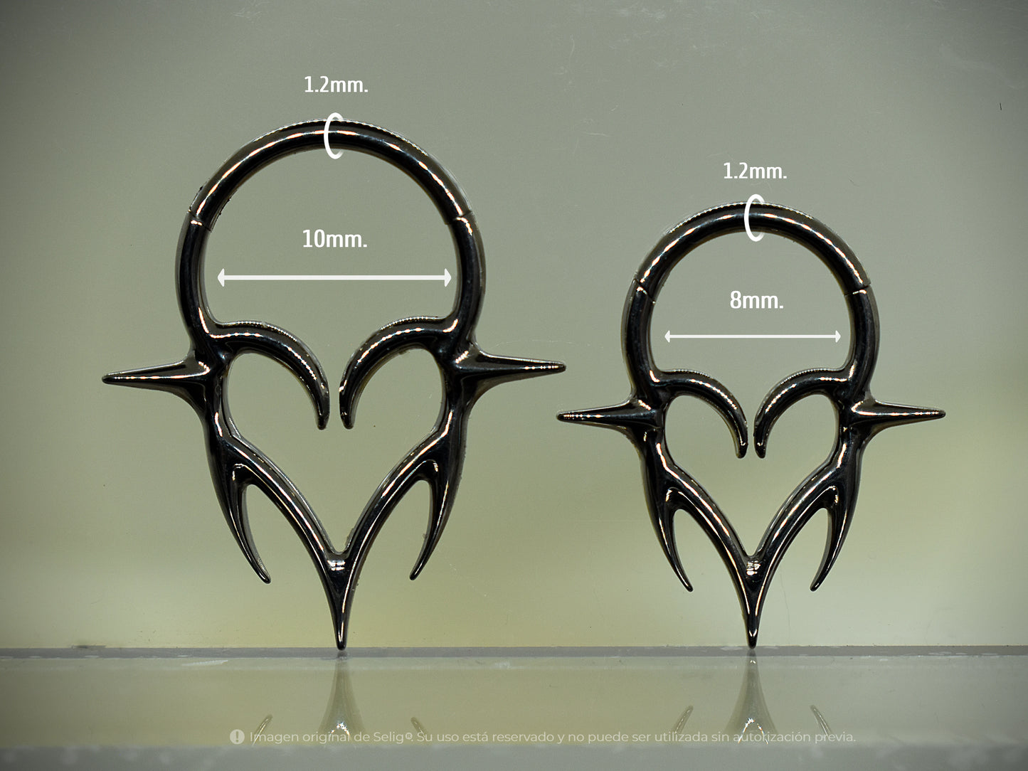 Piercing Heart Dark - Septum/Daith