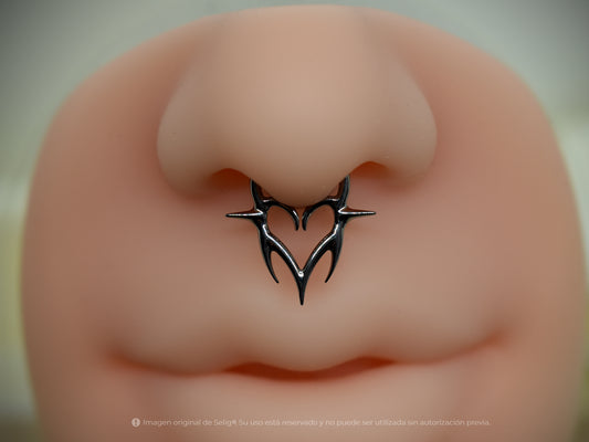 Piercing Heart Dark - Septum/Daith