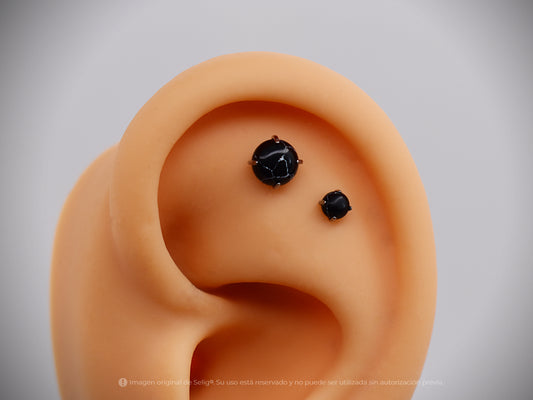 Piercing Marmol Black - Ear