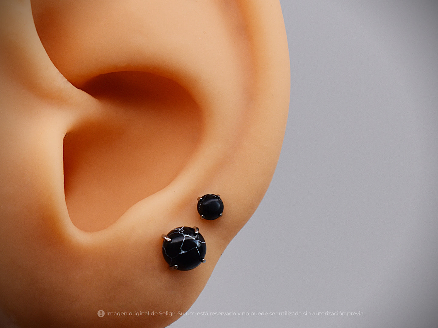 Piercing Marmol Black - Ear