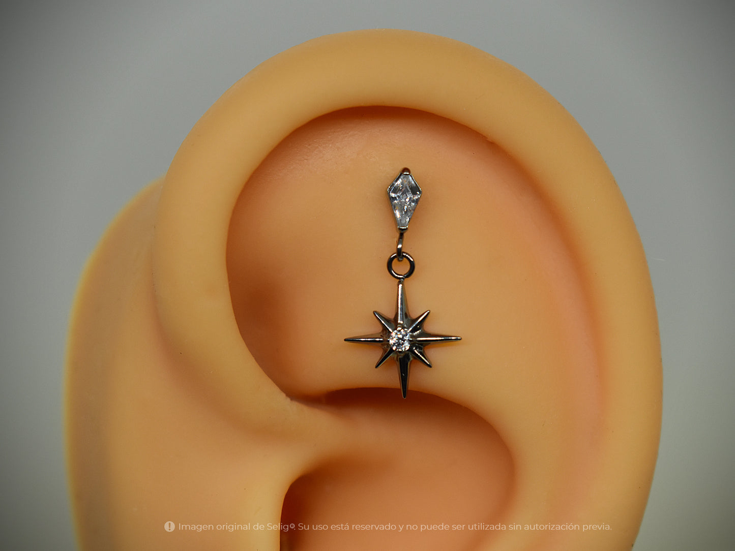 Piercing Octagram - Helix/Flat