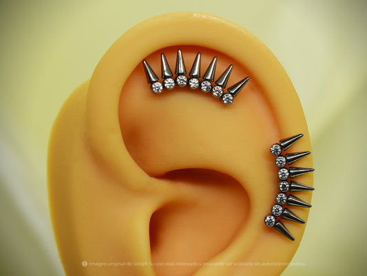 Piercing Spikes - Helix/Flat