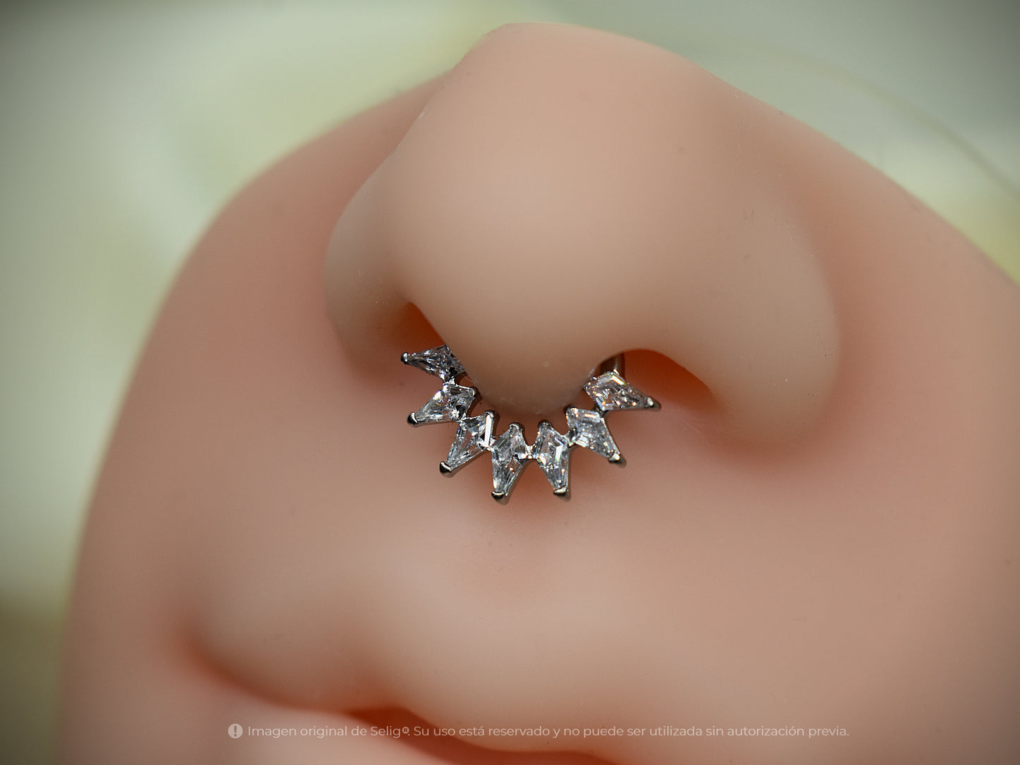 Piercing Stacion white - Septum/Daith