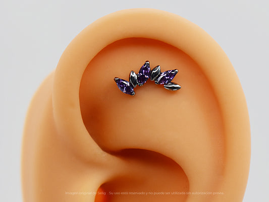 Piercing Ventus Purple - Ear
