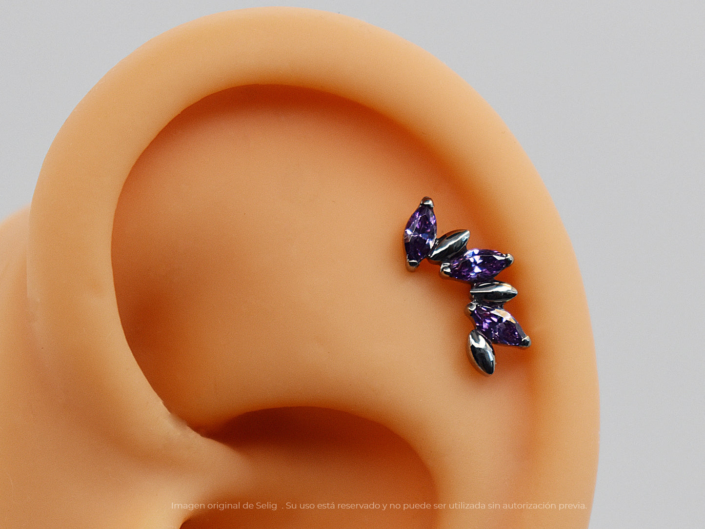 Piercing Ventus Purple - Ear