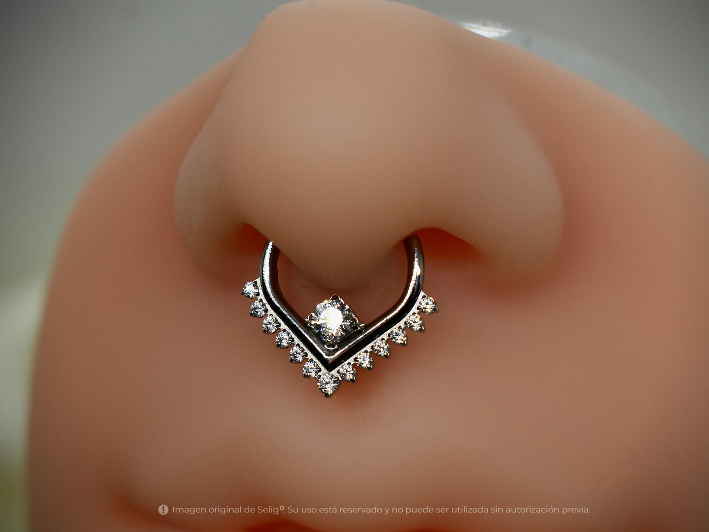 Piercing Cint II white - Septum / Daith