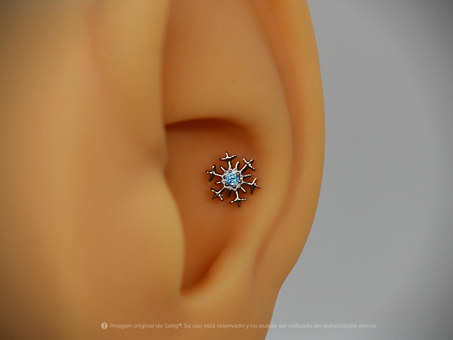 Piercing snowflake - Ear