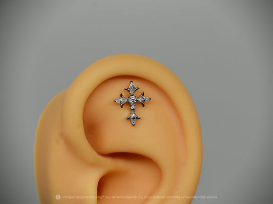 Piercing Cruz II - Helix/Flat/Lobulo