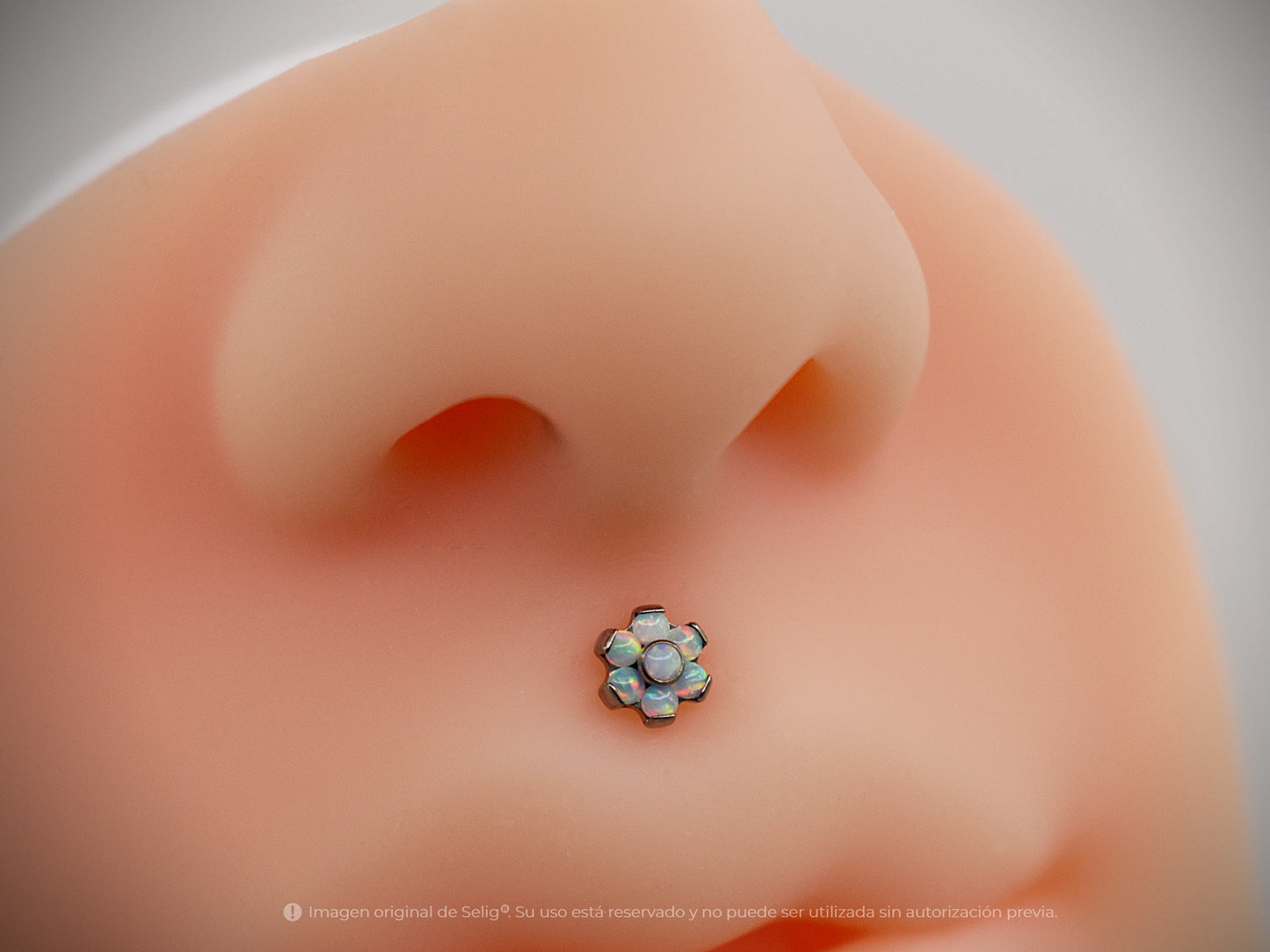 Piercing Flor Ópalos - Medusa