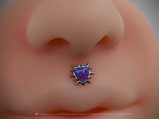 Piercing corazón puas - Medusa