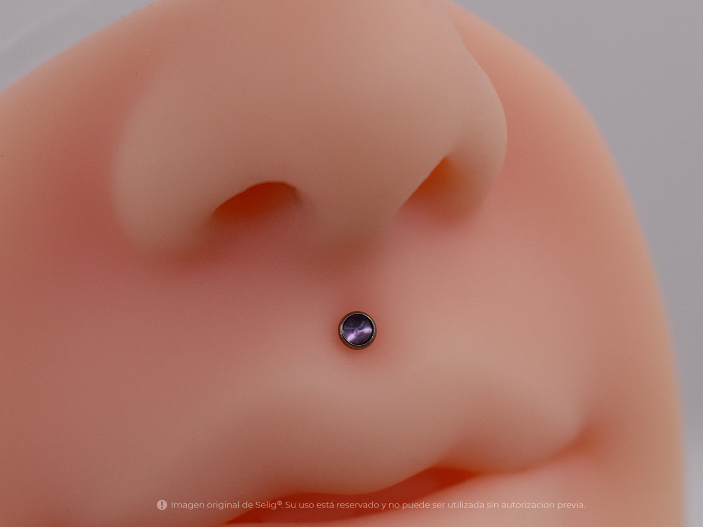 Piercing purple stone - Medusa