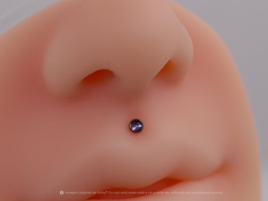 Piercing purple stone - Medusa