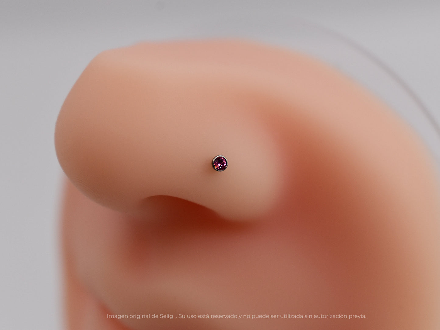 Nostril Fucsia - Curvo