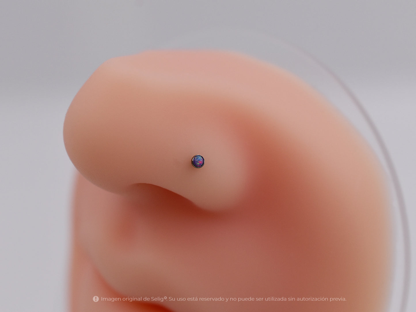 Nostril Opalo morado - Curvo