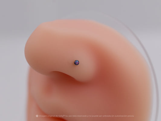 Nostril Opalo morado - Curvo