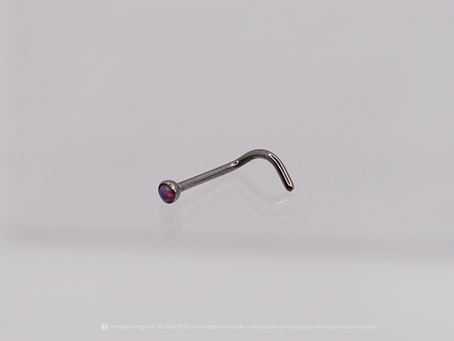 Nostril Opalo morado - Curvo