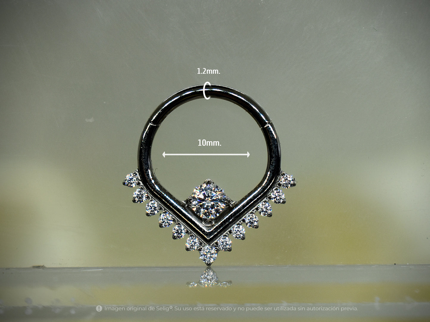 Piercing Cint II white - Septum / Daith