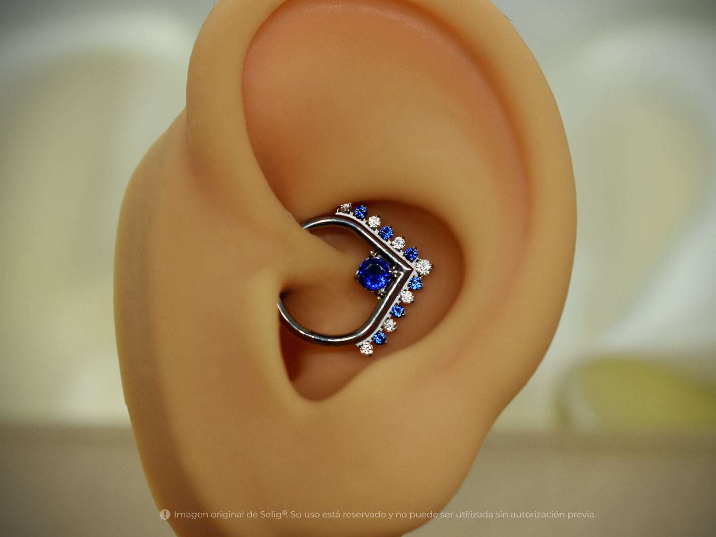 Piercing Cint blue - Septum / Daith