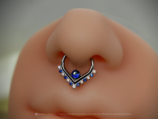 Piercing Cint blue - Septum / Daith