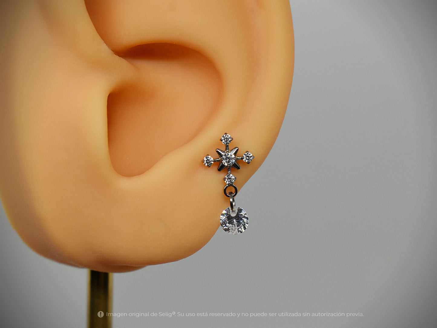 Piercing snowflake colgante - Ear