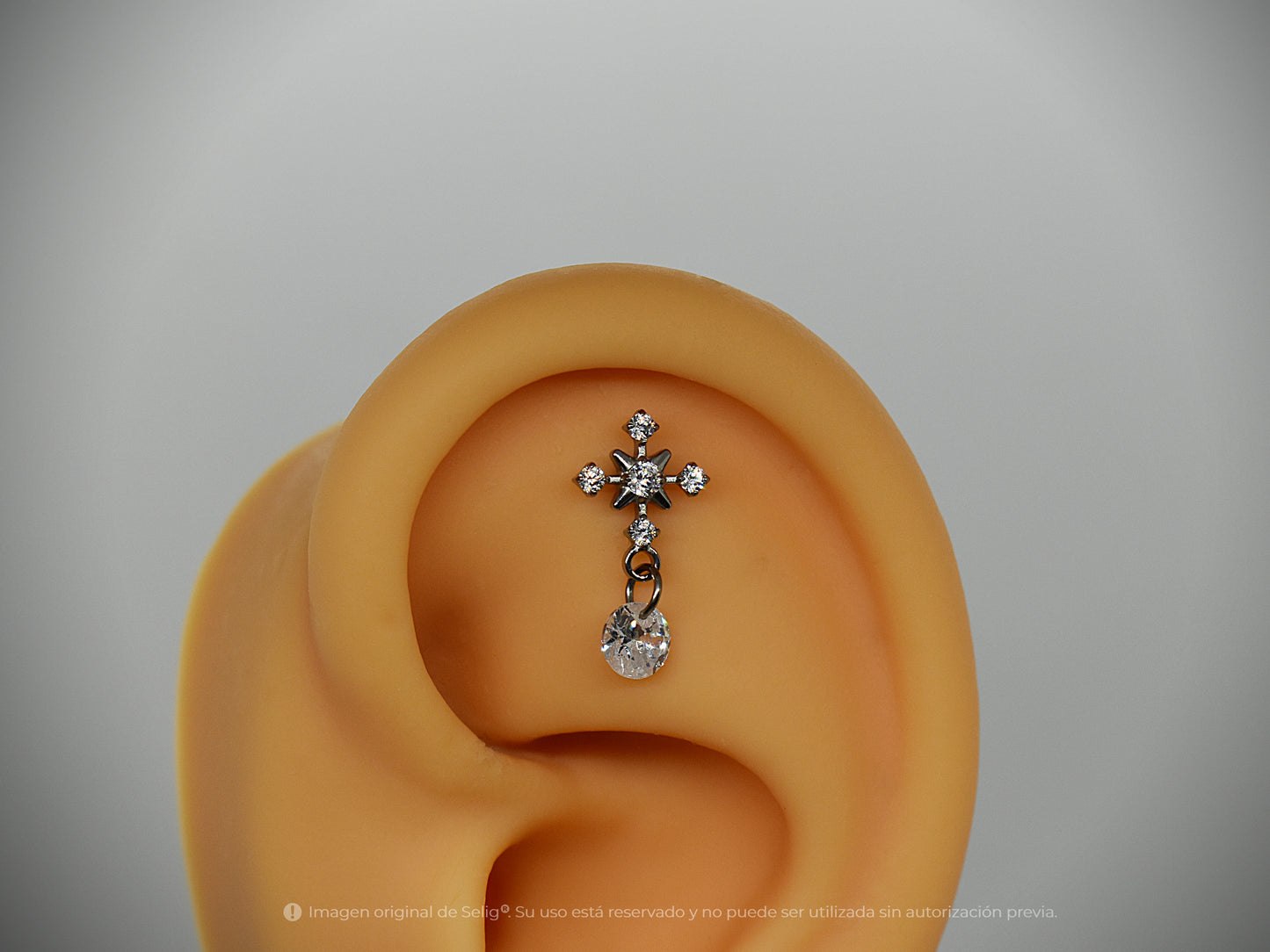 Piercing snowflake colgante - Ear