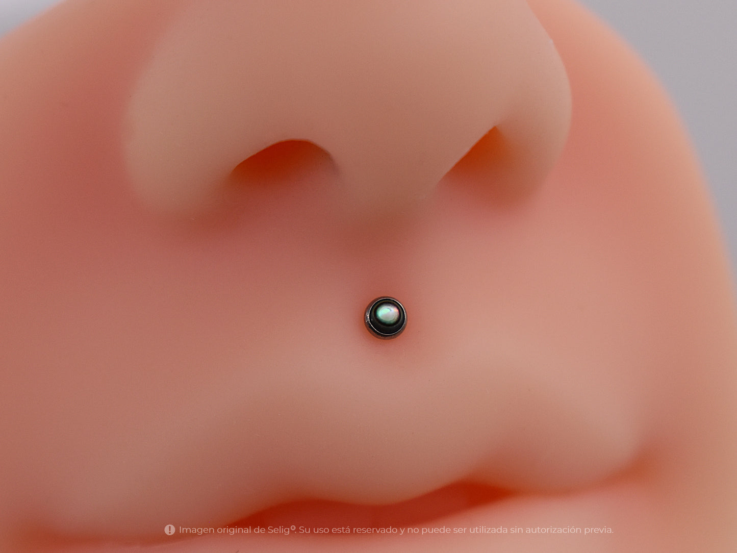 Piercing blanc stone - Medusa