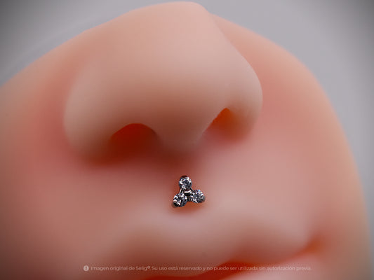 Piercing trinity blanco - Medusa